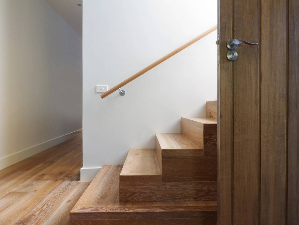 Custom wooden stairs by KABCO