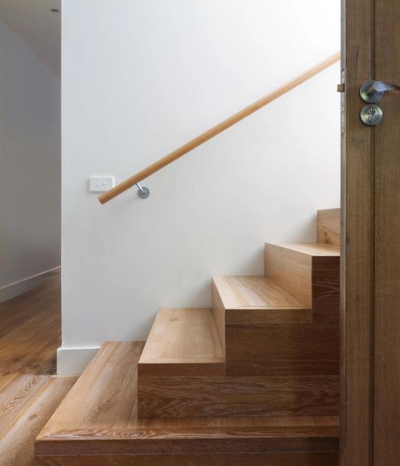 Custom wooden stairs
