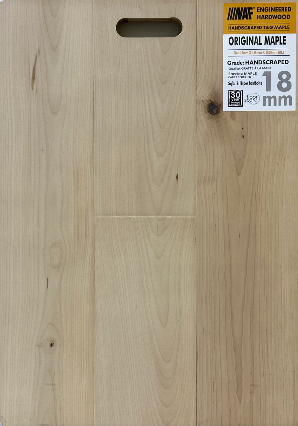 ORIGINAL MAPLE - NAF MAPLE - 6" 1/2 X 3/4 X RL - ENGINEERED HARDWOOD MAPLE