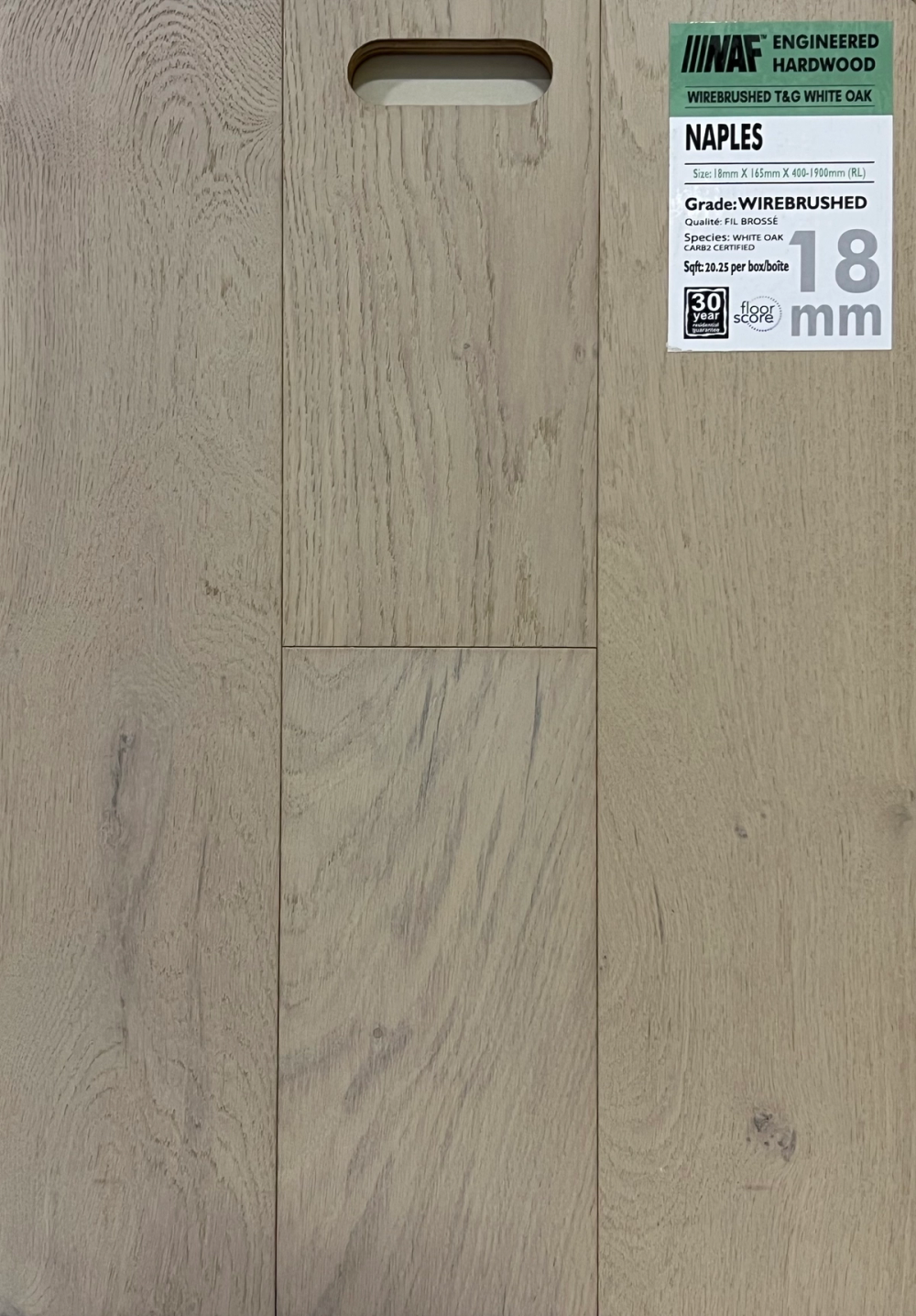 NAPLES - NAF WHITE OAK - 6" 1/2 X 3/4 X RL - ENGINEERED HARDWOOD