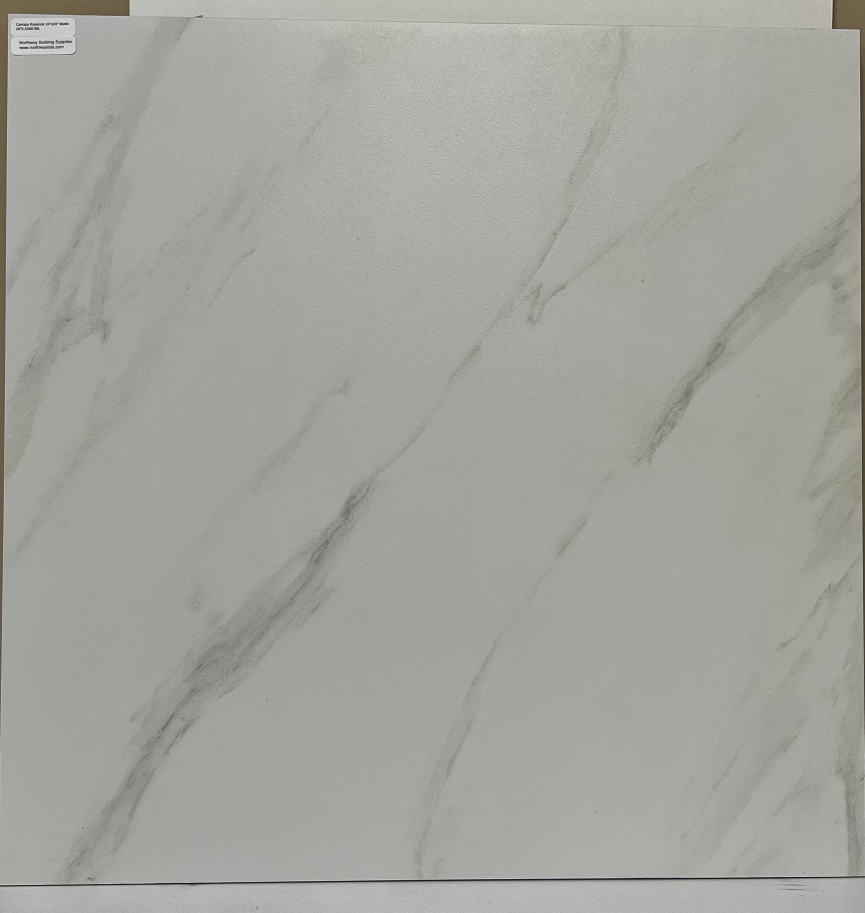 Carrara Essence 24" x 24" Matte Porcelain Tile
