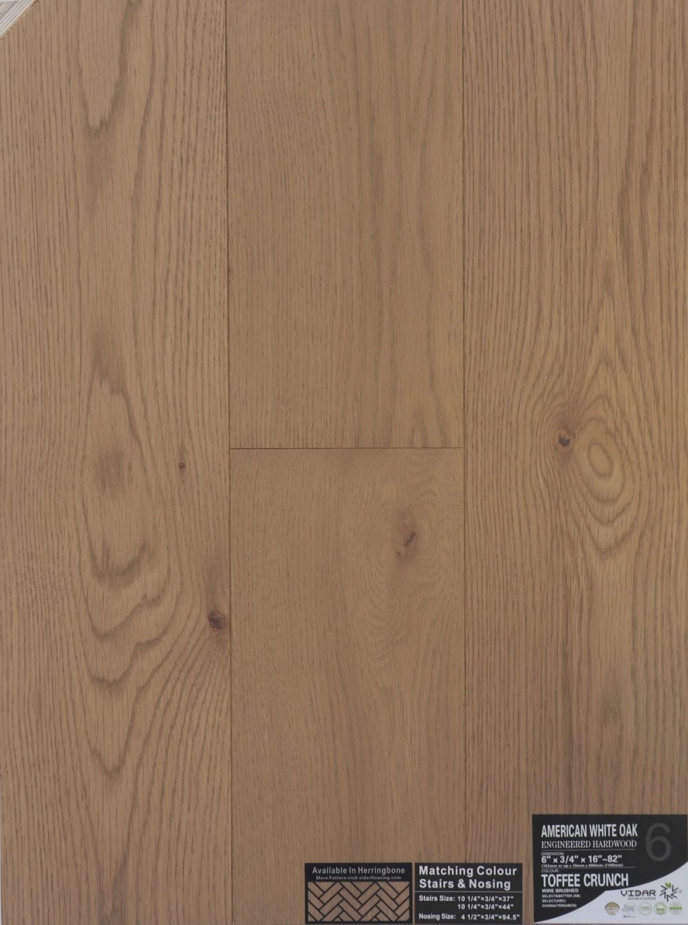 TOFFEE CRUNCH - VIDAR 6" AMERICAN WHITE OAK