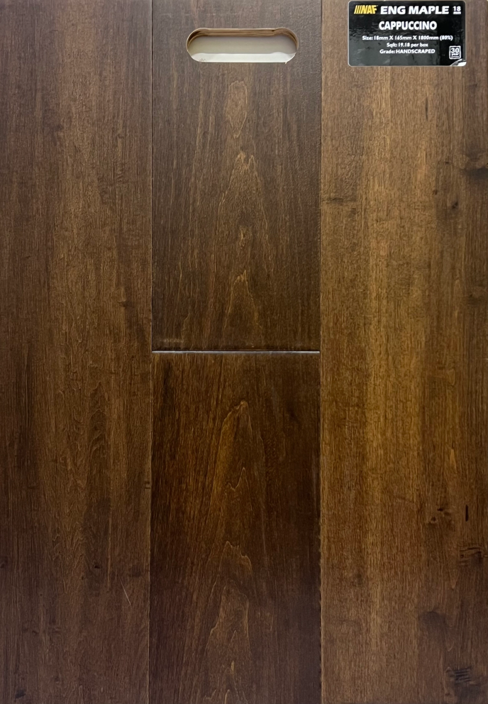 CAPPUCCINO - NAF MAPLE - 6" 1/2 X 3/4 X RL - ENGINEERED HARDWOOD MAPLE