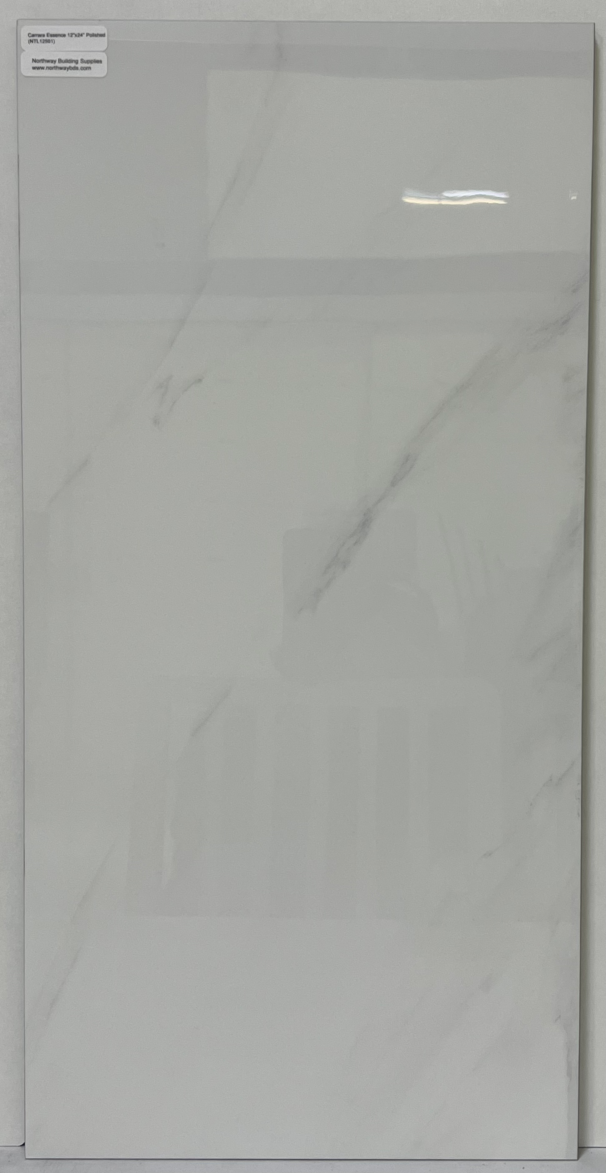 Carrara Essence 12" x 24" Polished Porcelain Tile