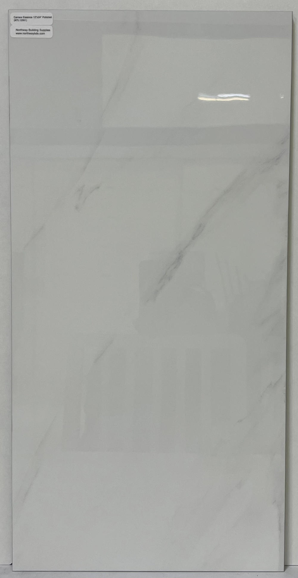 Carrara Essence 12" x 24" Polished Porcelain Tile